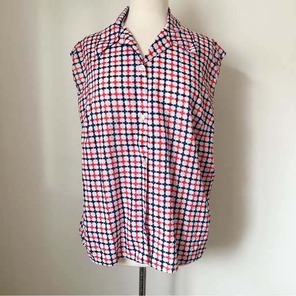 Vintage 70s Sleeveless Western Top • Size XL - Picture 3 of 4